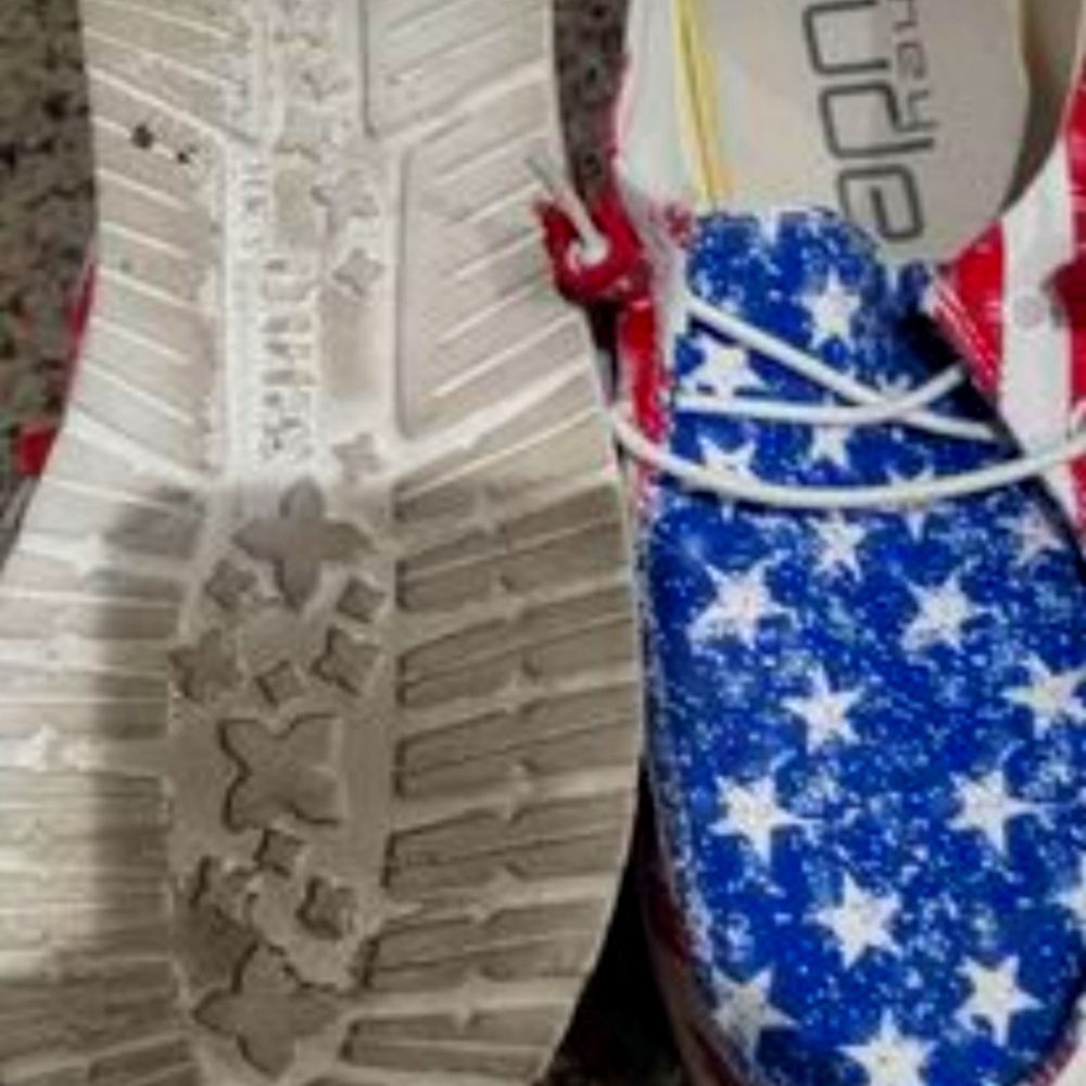 Hey dude womans patriotic size 9